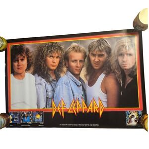 Def Leppard Hysteria 24x36 Vintage 1987 Album Promo Poster PolyGram Records Rock
